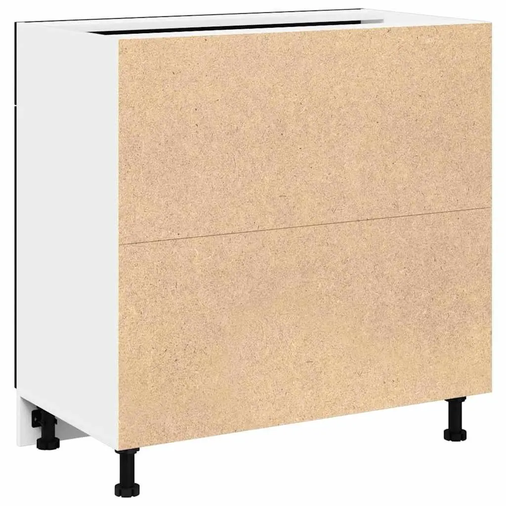 Black Oak Hanging Cabinet for Kitchen Storage