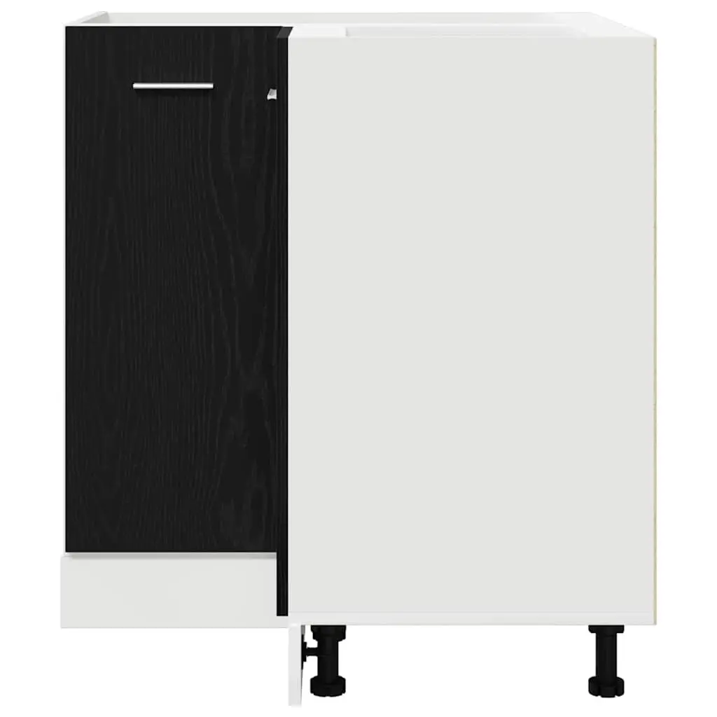 Hanging Kitchen Cabinet Black Oak Modern 75.5 x 75.5 x 80.5cm Engineered Wood