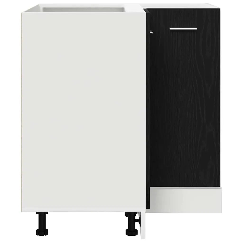 Hanging Kitchen Cabinet Black Oak Modern 75.5 x 75.5 x 80.5cm Engineered Wood
