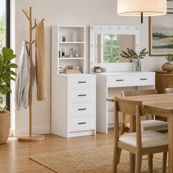 Elegant White Highboard Buffet for Dining Rooms