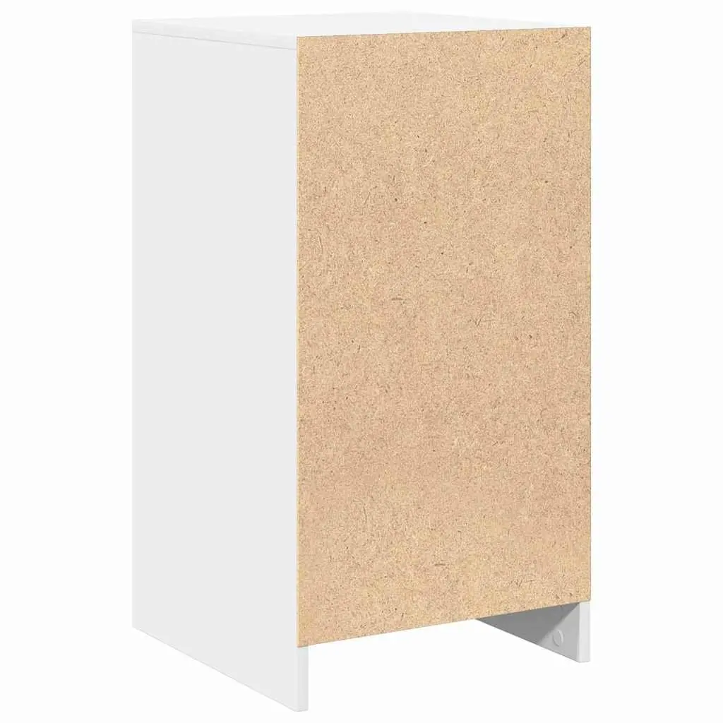 White Sideboard with Drawer Modern Storage Cabinet Living Room Buffet
