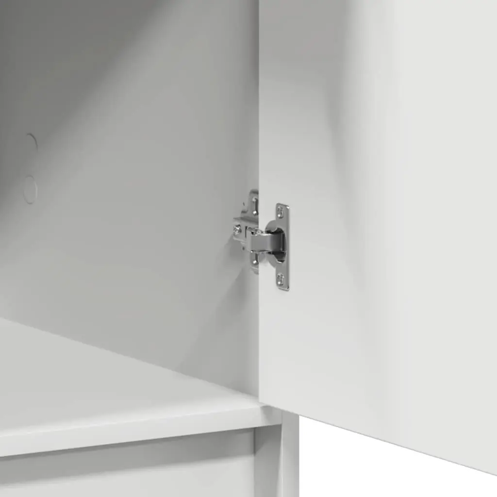 White Highboard Storage Cabinet 40 x 40.5 x 135cm