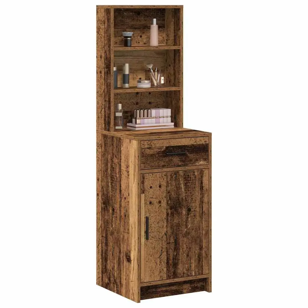 Highboard Storage Cabinet in Brown Engineered Wood