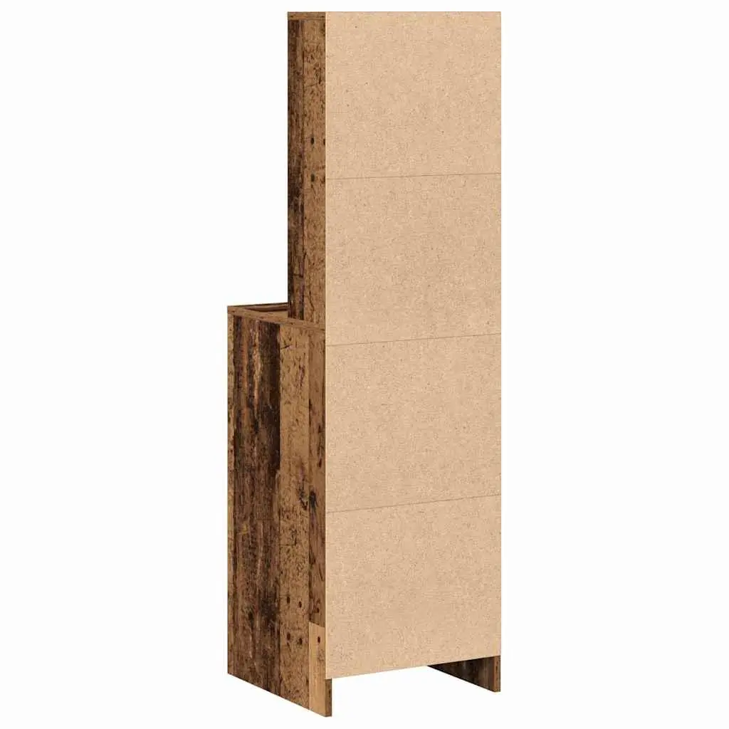Highboard Storage Cabinet in Brown Engineered Wood