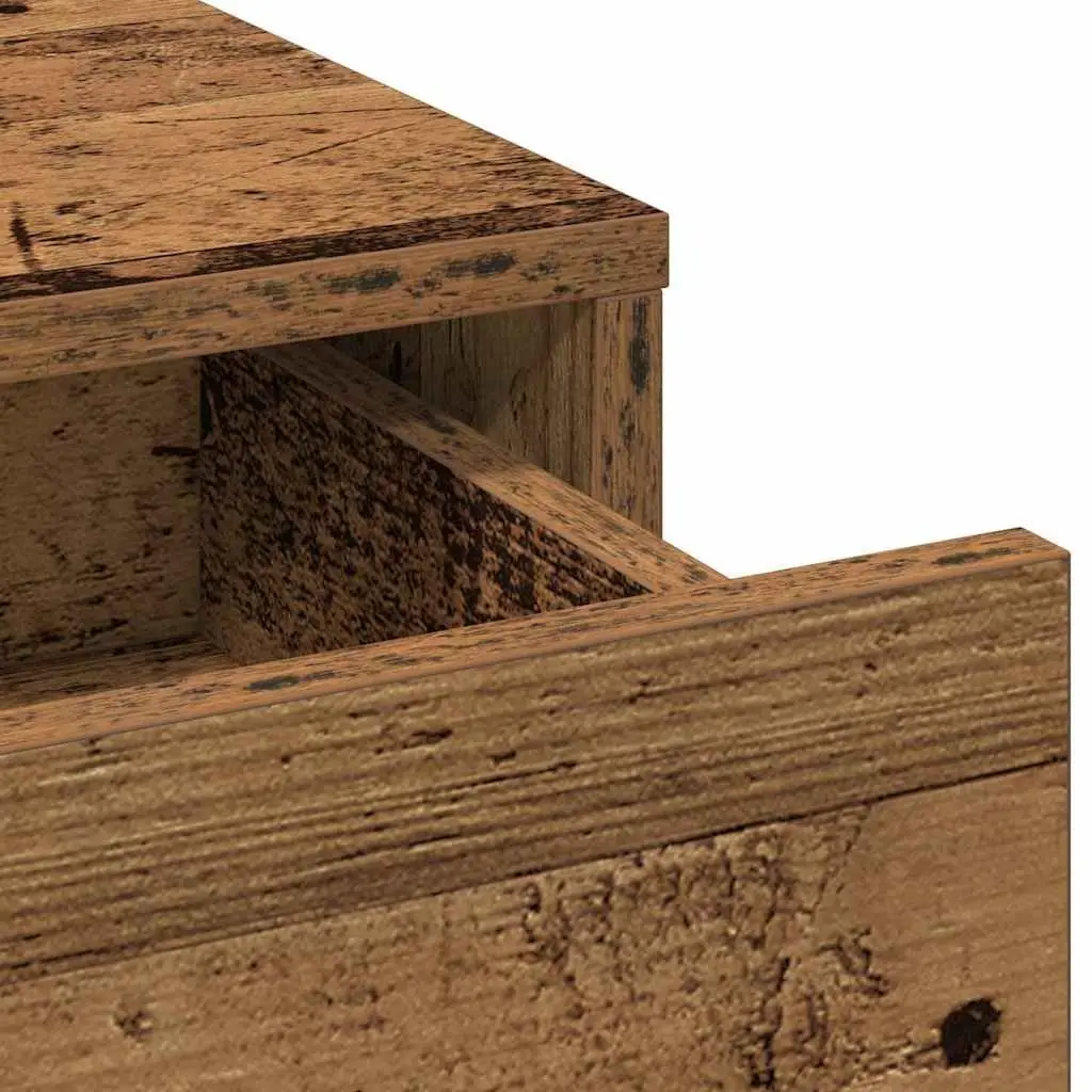 Highboard Storage Cabinet in Brown Engineered Wood