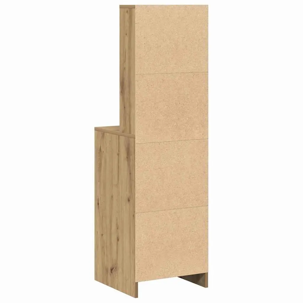Highboard Storage Cabinet Brown Engineered Wood Dining Room Sideboard