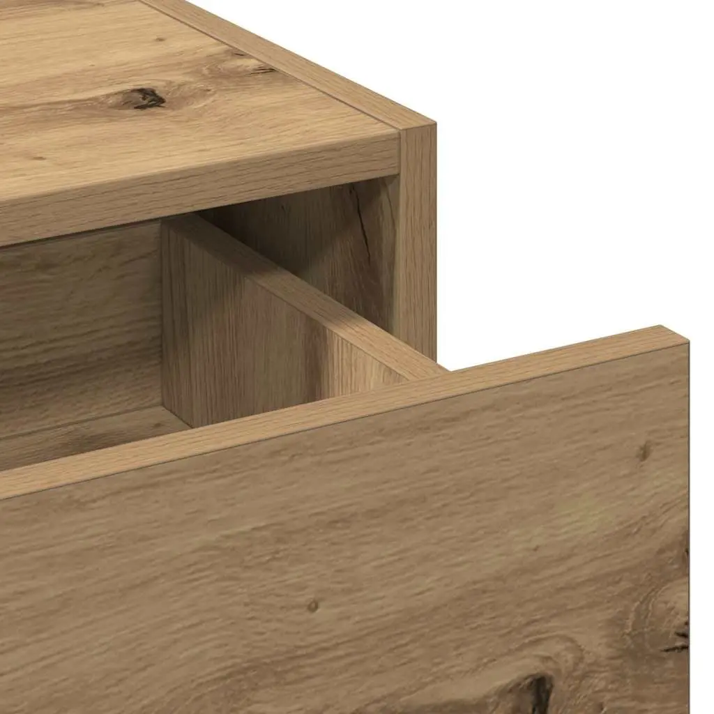 Dressing Table Brown Matte Engineered Wood Bedroom Vanity Storage Drawers with Mirror