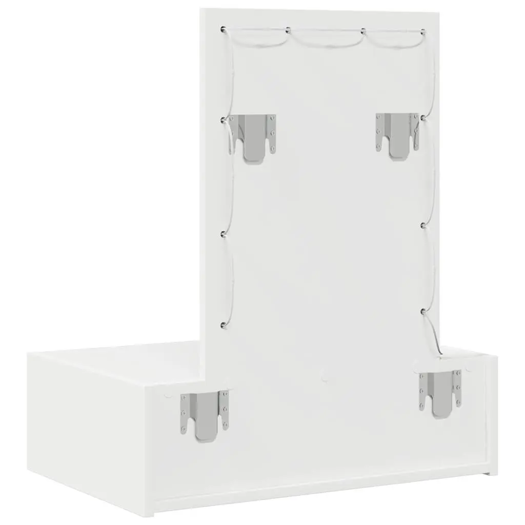 White Dressing Table Bedroom Vanity Unit Modern Design Engineered Wood