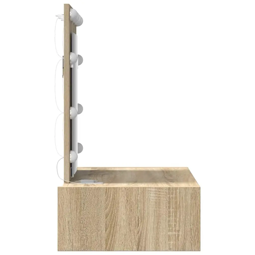 Brown Engineered Wood Dressing Table Vanity Unit