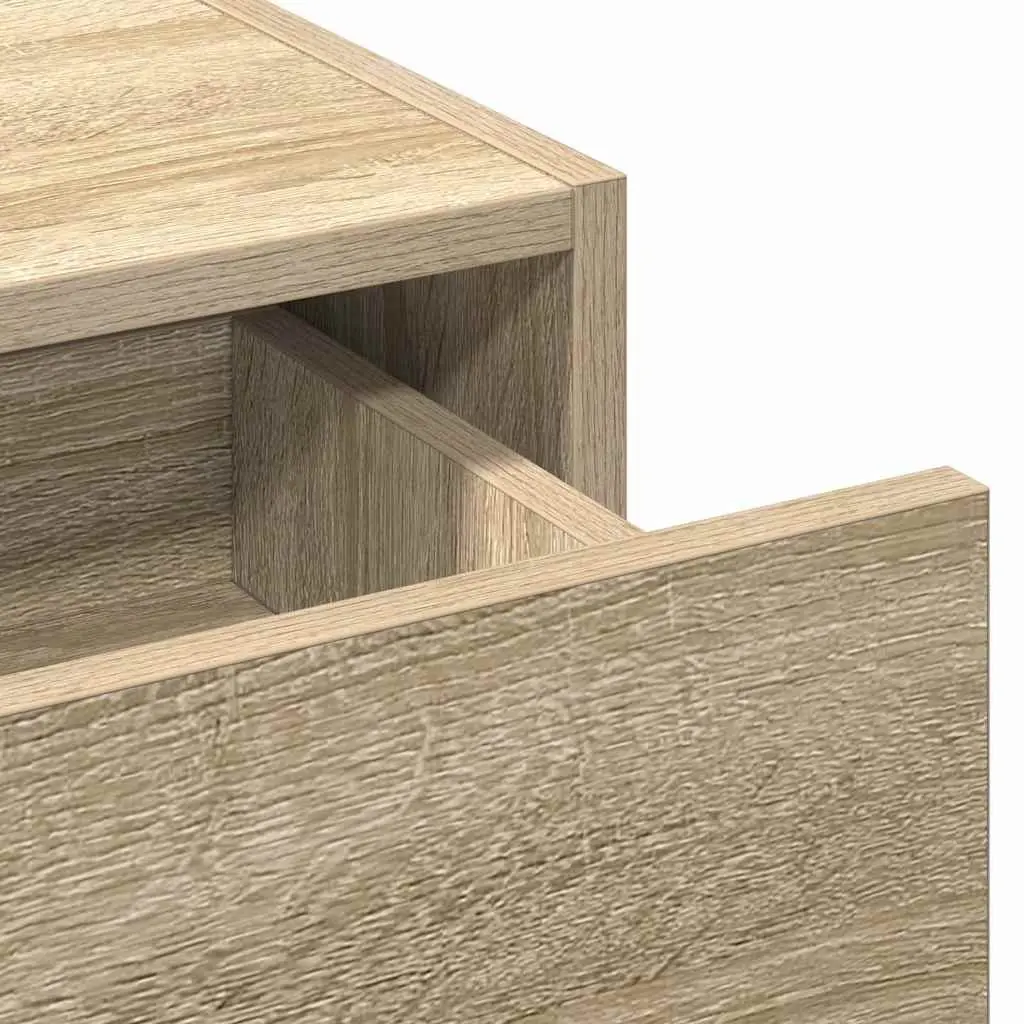 Brown Engineered Wood Dressing Table Vanity Unit