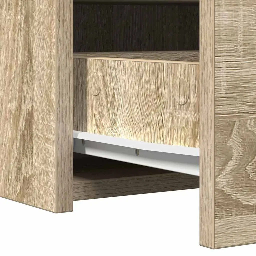 Brown Engineered Wood Dressing Table Vanity Unit