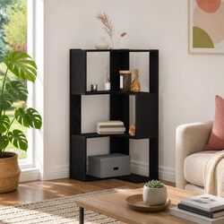 Black Oak Bookcase 50 x 50 x 102 cm Engineered Wood