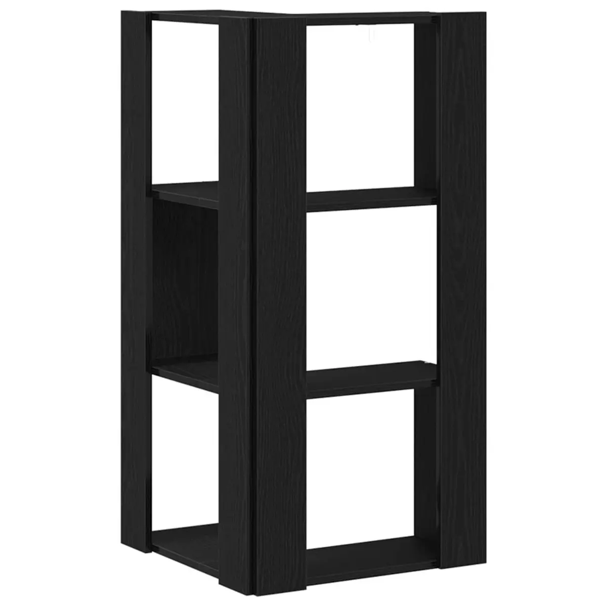 Bookcase Black Oak 50 x 50 x 102 cm Engineered Wood Storage Shelving Unit