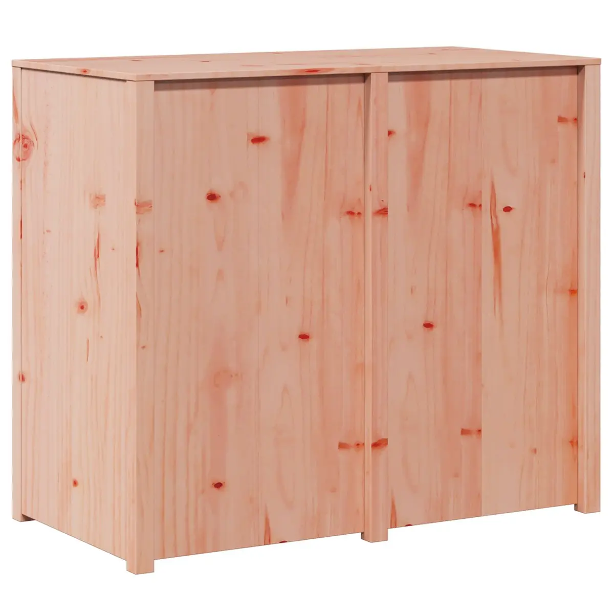 Brown Oak Kitchen Cabinet with Shelves 106x55x92cm