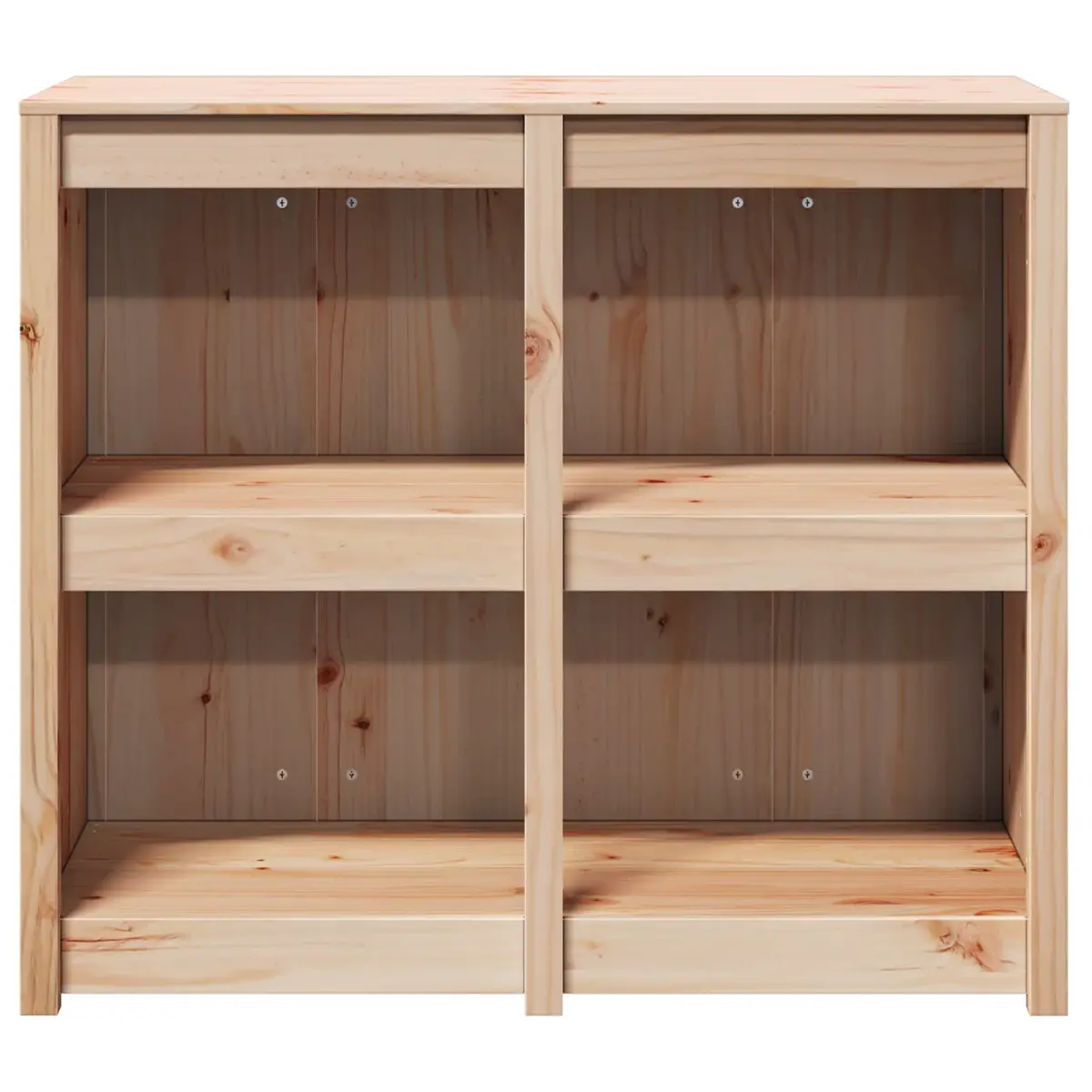 Brown Oak Kitchen Cabinet with Shelf