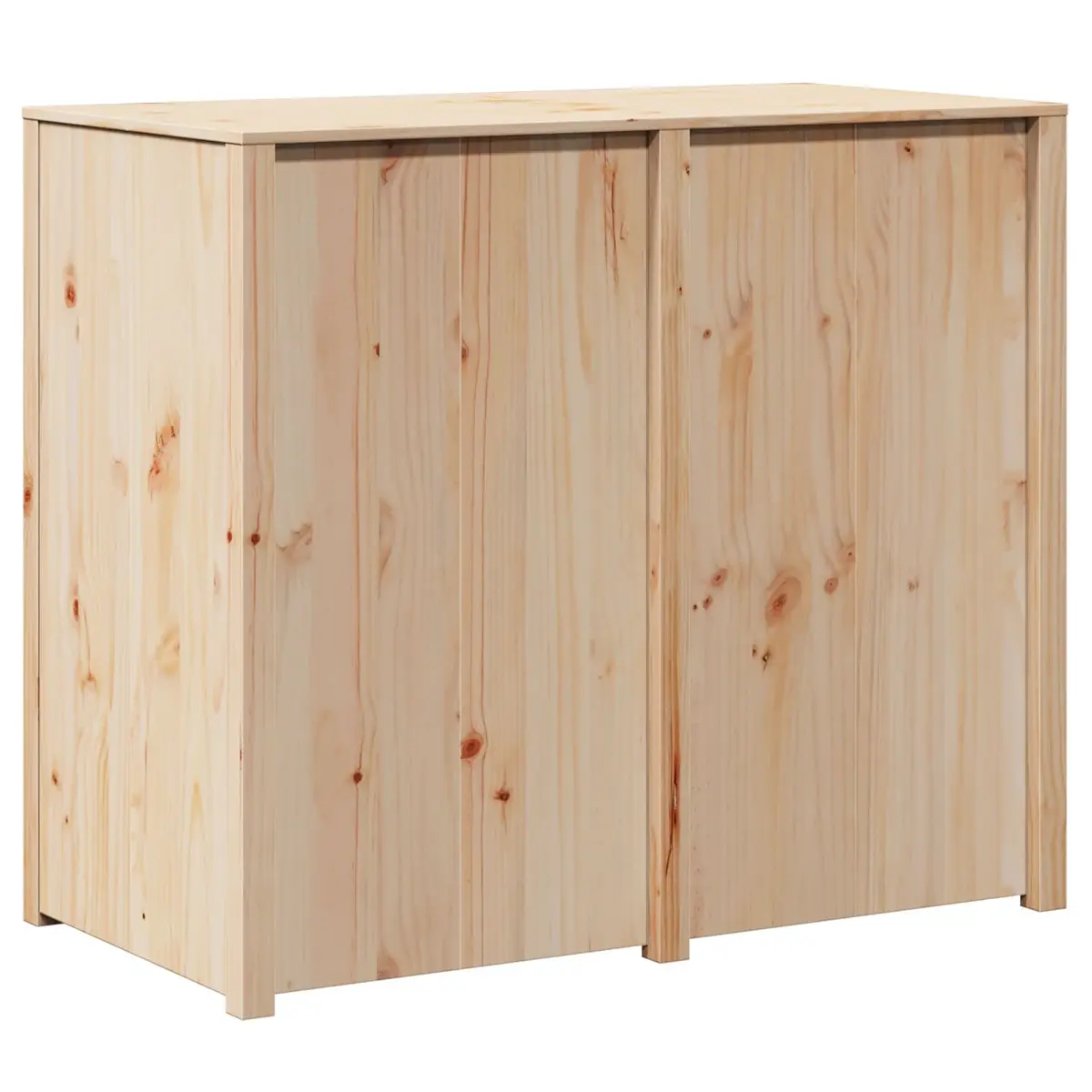 Brown Oak Kitchen Cabinet with Shelf