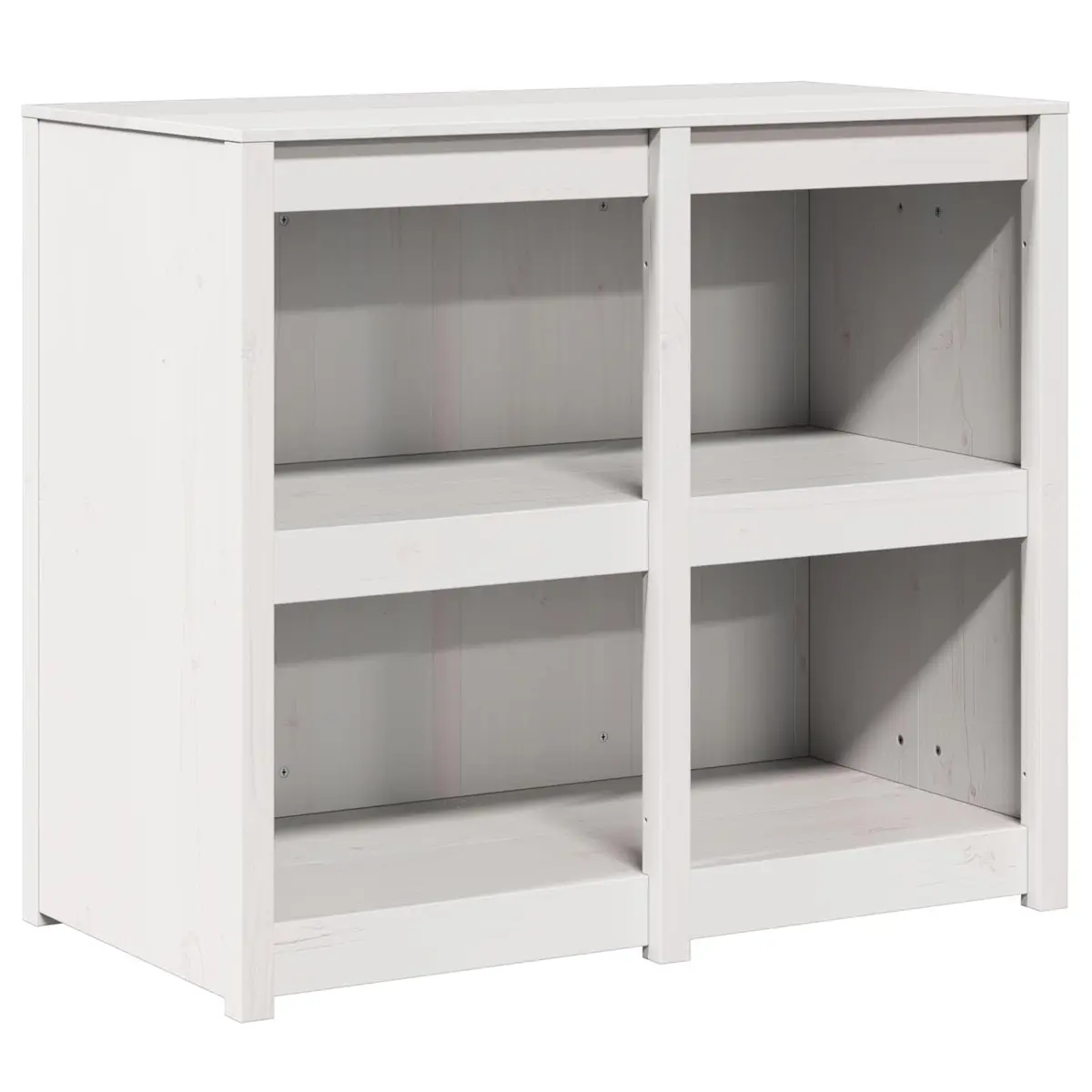 Kitchen Cabinet Modern Warm White 106 x 55 x 92 cm Solid Pine Wood Storage Unit