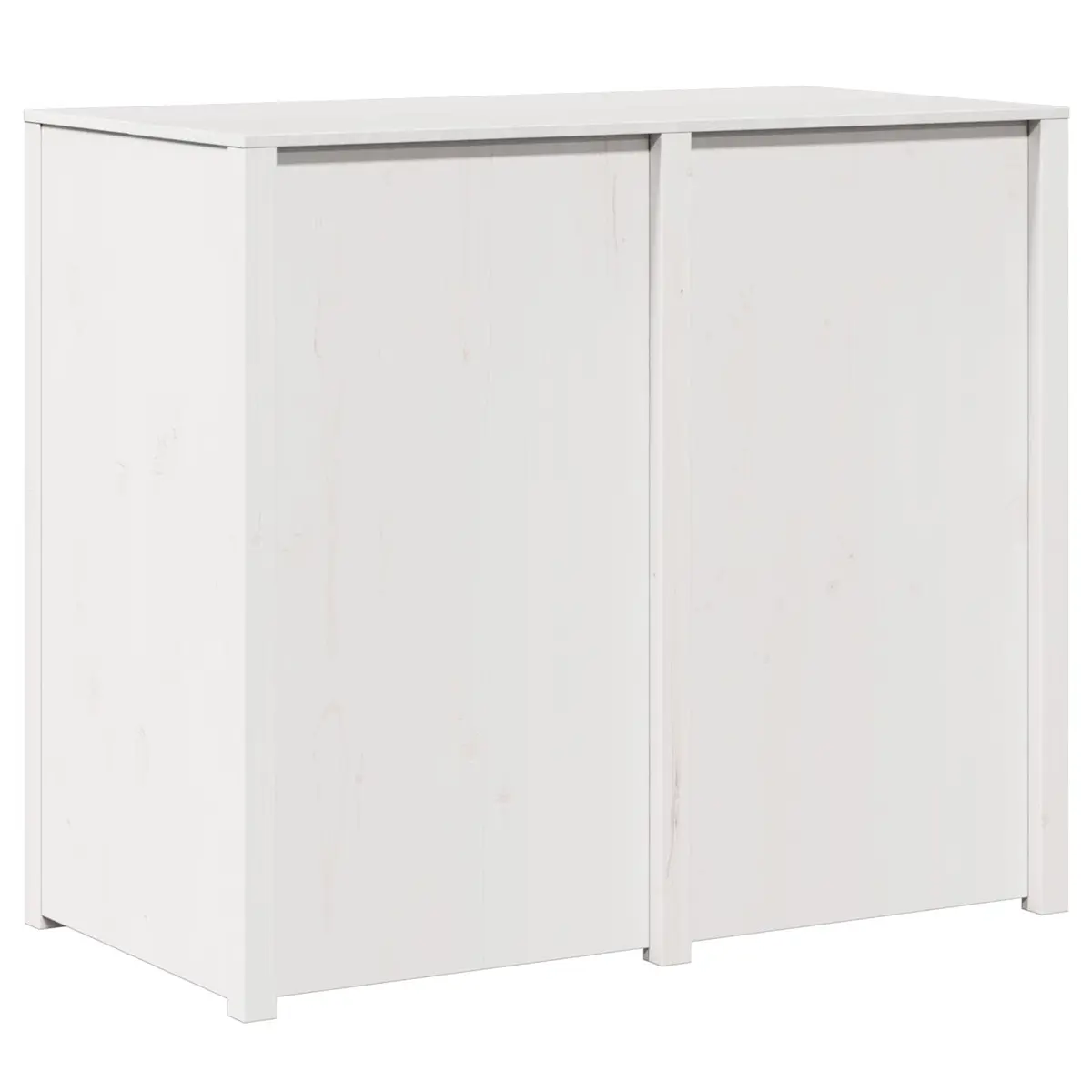 Kitchen Cabinet Modern Warm White 106 x 55 x 92 cm Solid Pine Wood Storage Unit