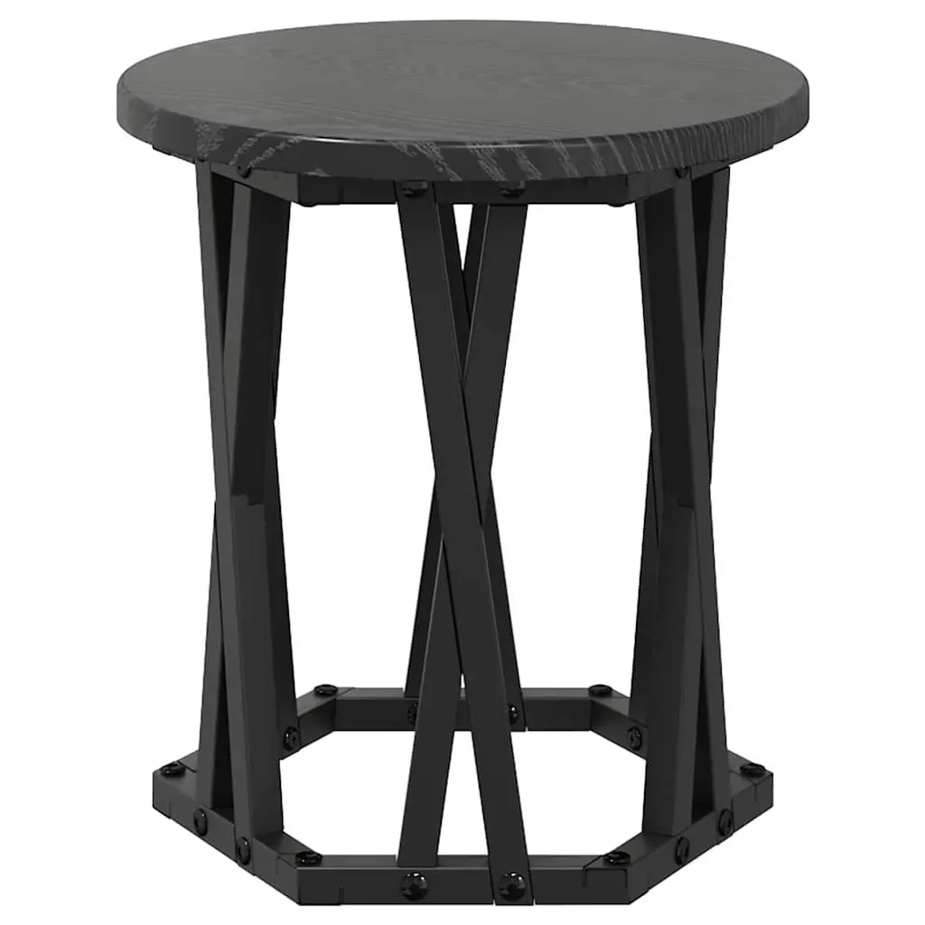 Nesting Side Table Set 3 Pieces Black Modern Coffee Tables Living Room Furniture