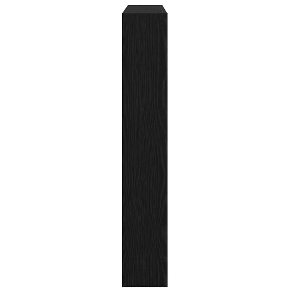 Black Oak LED Headboard with USB Power for Bedrooms