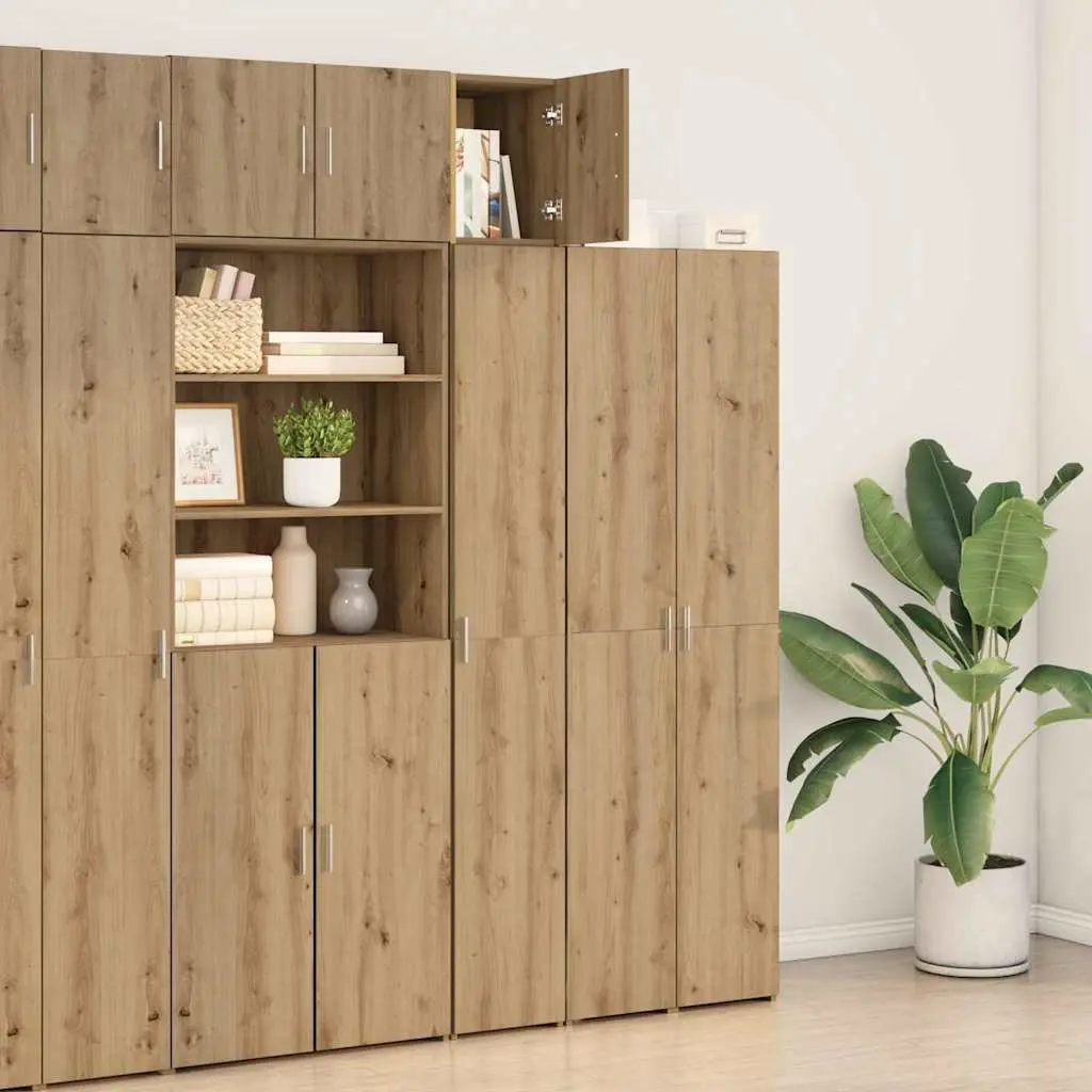 Wall-Mounted Cabinet Brown Modern Storage Furniture Engineered Wood 30 x 42.5 x 39.5 cm
