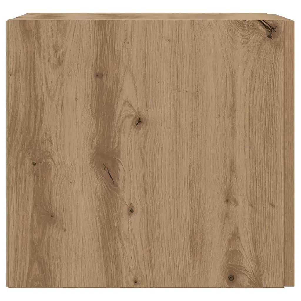 Wall-Mounted Cabinet Brown Modern Storage Furniture Engineered Wood 30 x 42.5 x 39.5 cm
