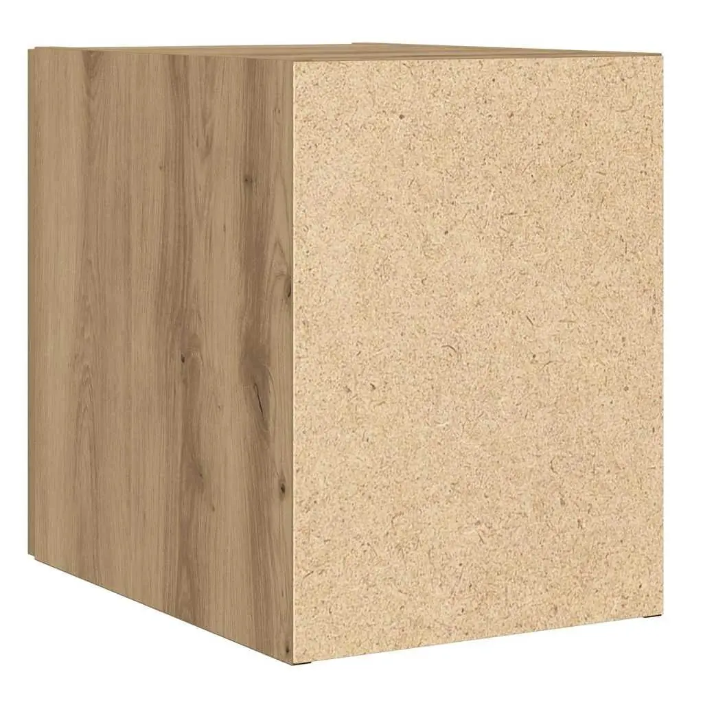 Wall-Mounted Cabinet Brown Modern Storage Furniture Engineered Wood 30 x 42.5 x 39.5 cm