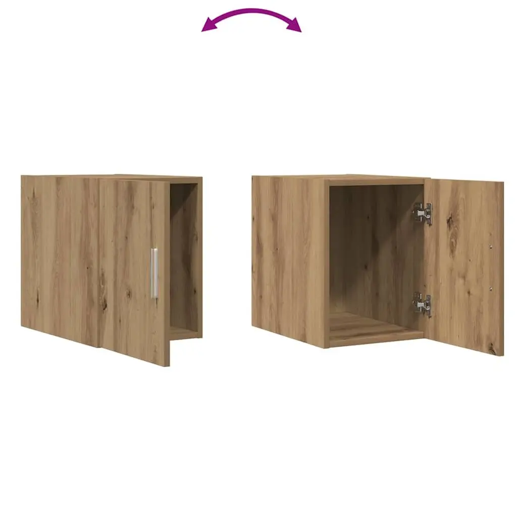 Wall-Mounted Cabinet Brown Modern Storage Furniture Engineered Wood 30 x 42.5 x 39.5 cm