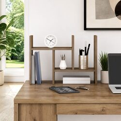 Warm Brown Desk Organiser for a Neat Workspace
