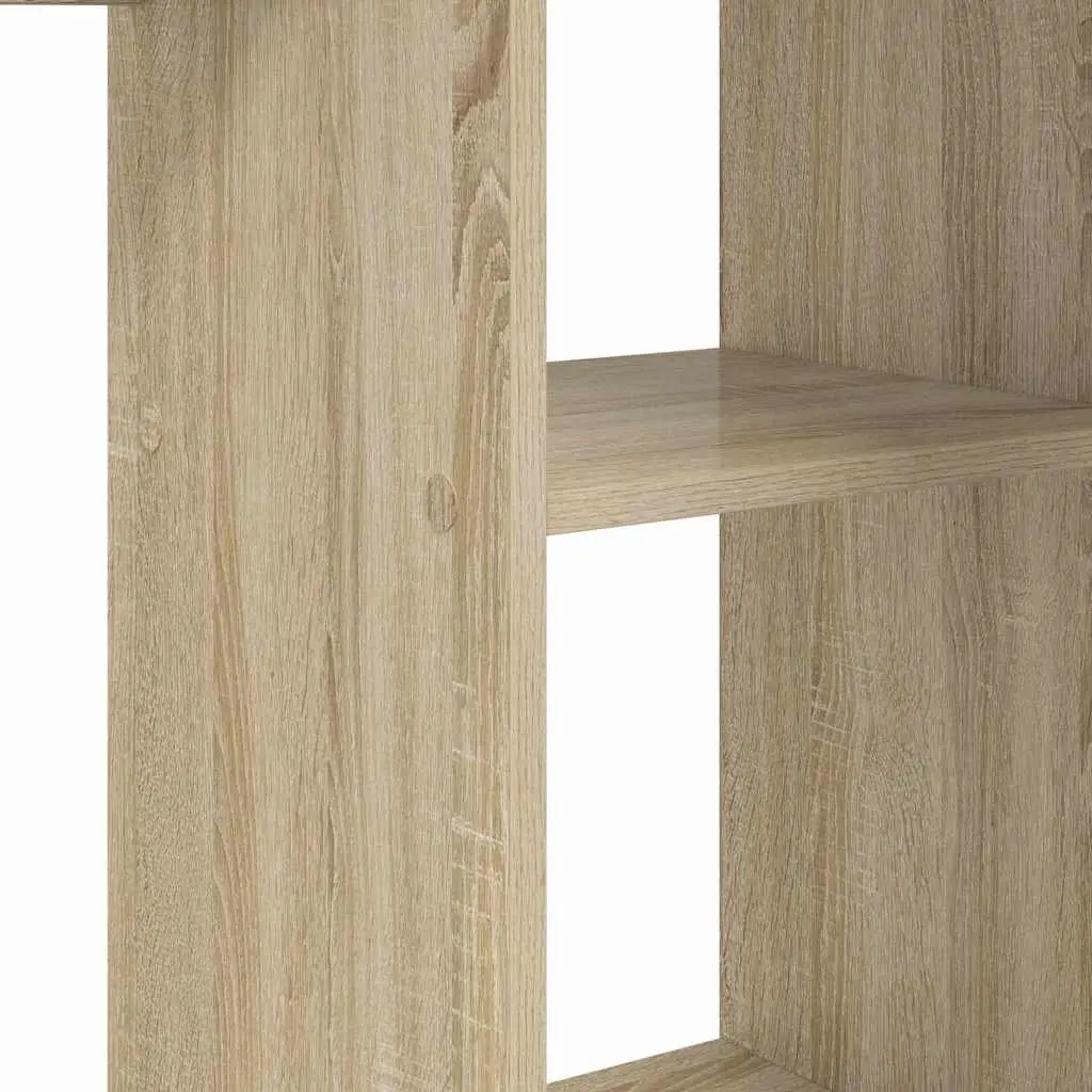 Sonoma Oak Corner Desk with Shelf for Home Office