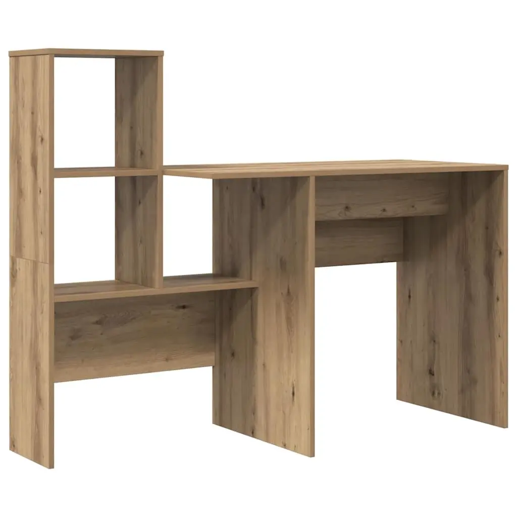 Brown Engineered Wood Desk for Home Office and Study