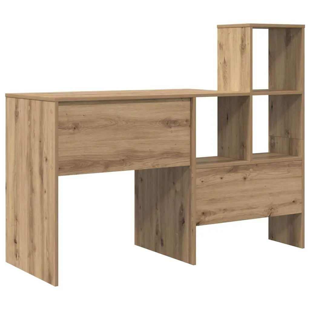 Brown Engineered Wood Desk for Home Office and Study