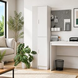 Modern White Highboard Storage Cabinet for Home