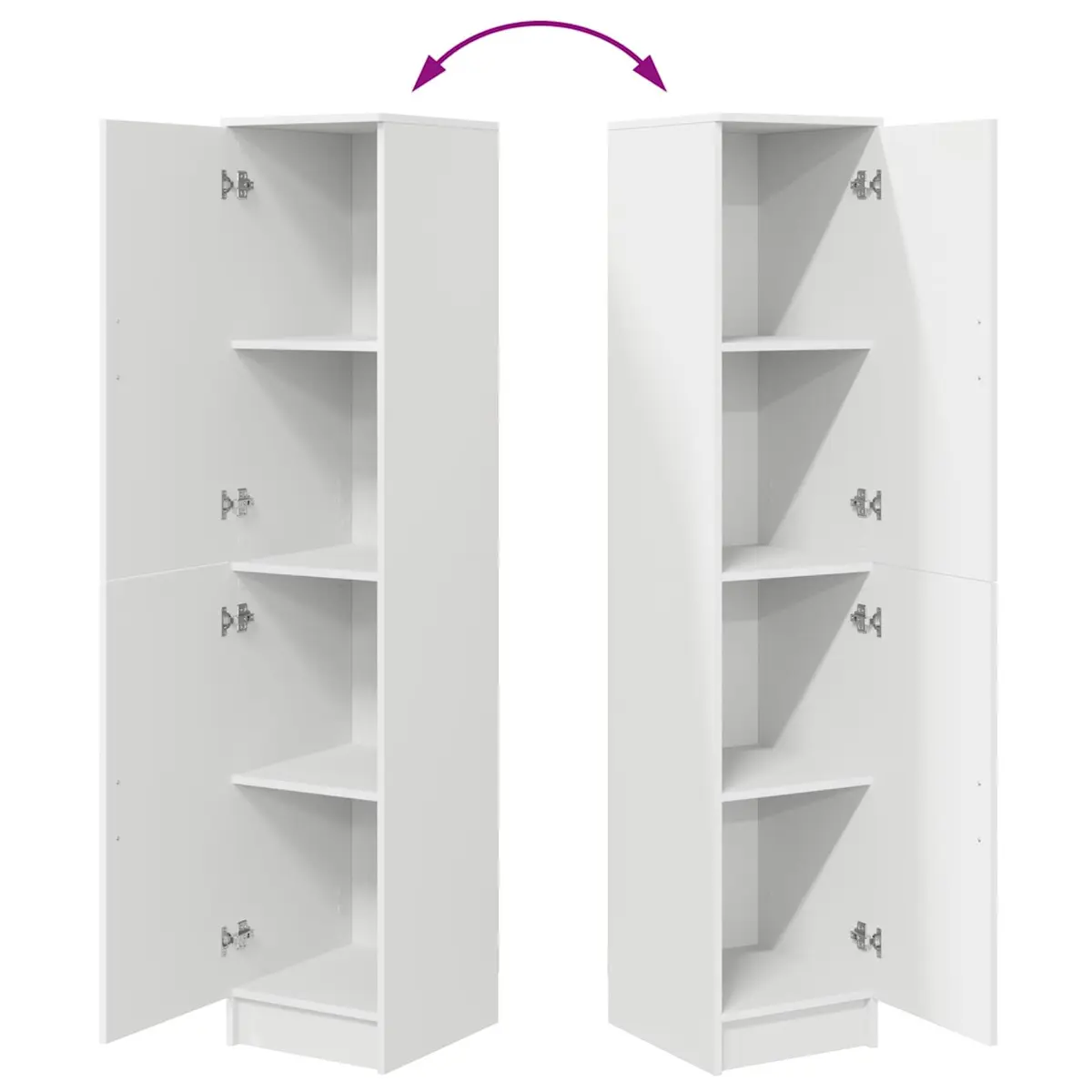 White Highboard Storage Cabinet for Home