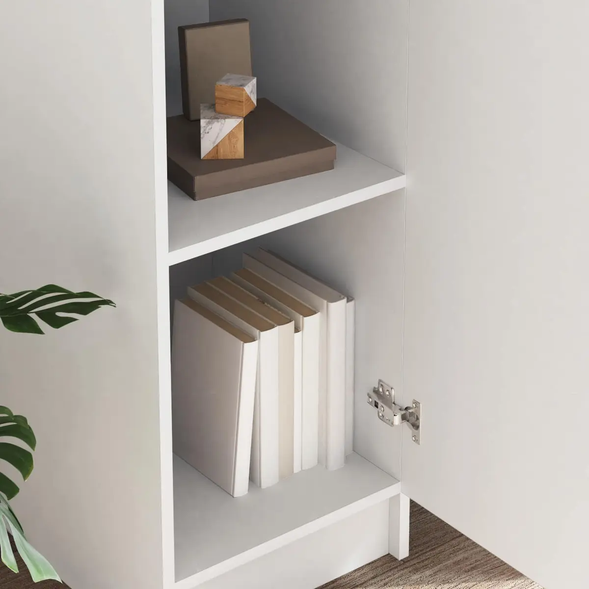 White Highboard Storage Cabinet for Home