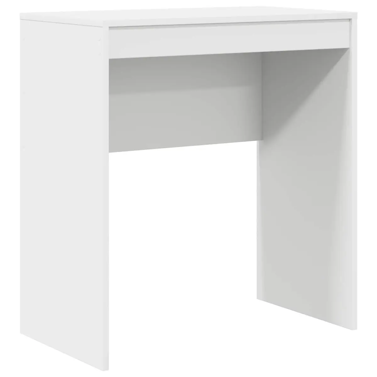White Writing Desk Compact Home Office Study Computer Workspace Furniture