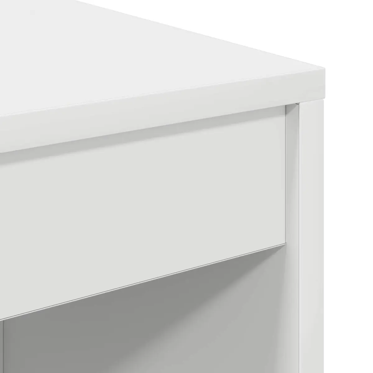 Writing Desk White Compact Engineered Wood 80 x 40 x 76 cm