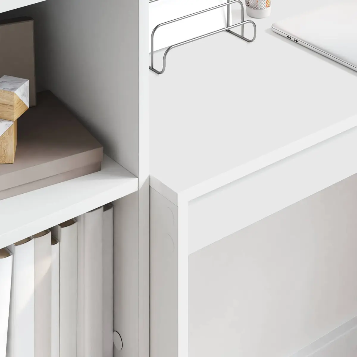 White Writing Desk for Home and Office 100x40x76cm