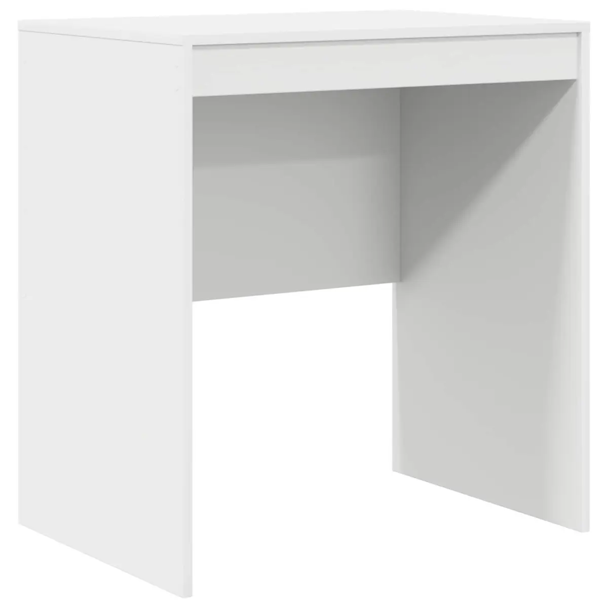 White Writing Desk Compact Home Office Study Computer Workstation Engineered