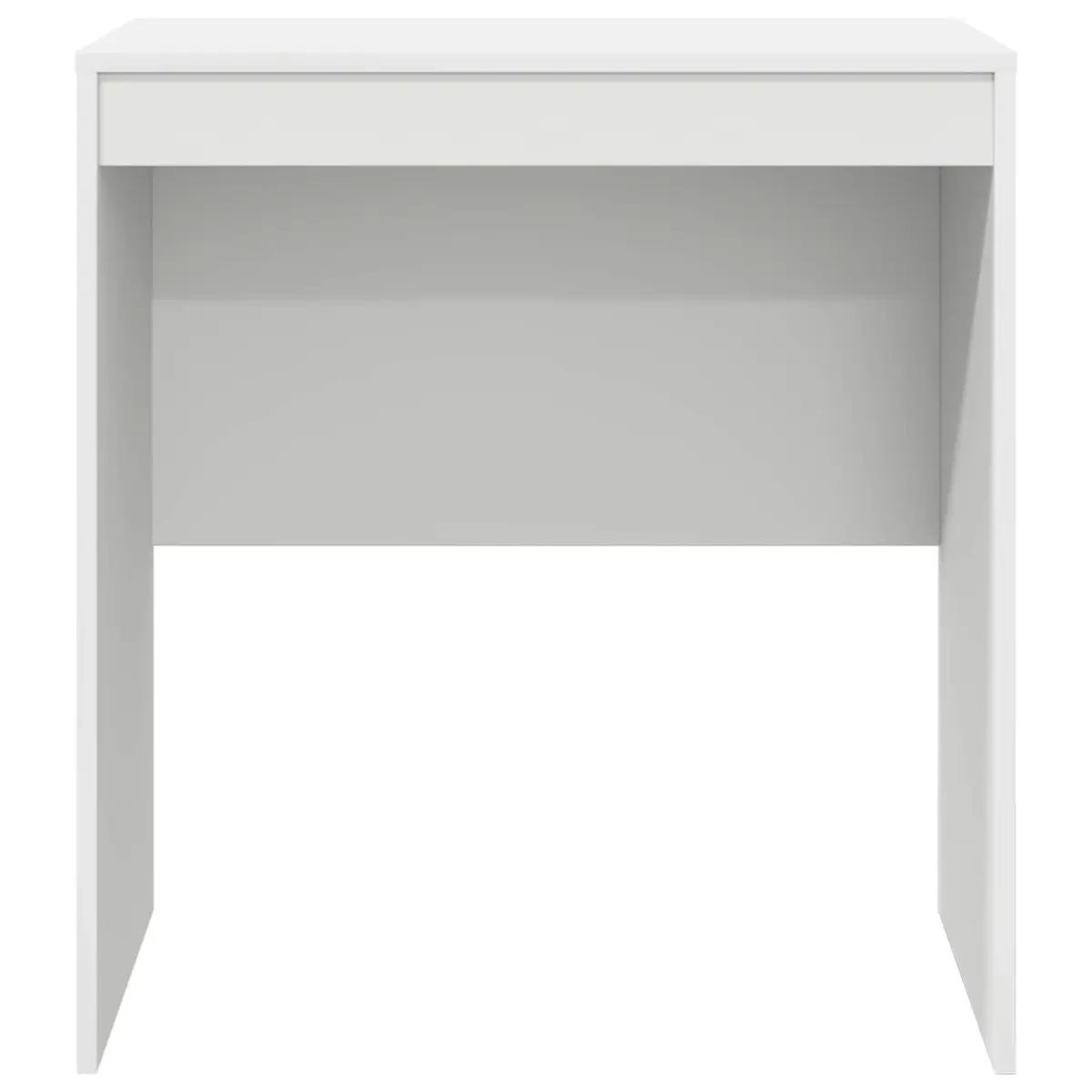 White Writing Desk Compact Home Office Study Computer Workstation Engineered