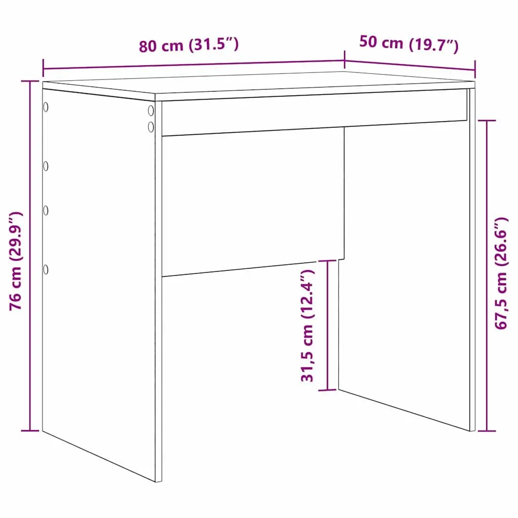 White Writing Desk for Home Office