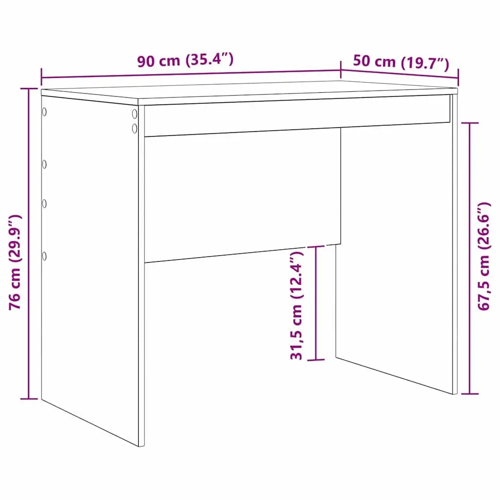 White Writing Desk for Home Office and Study