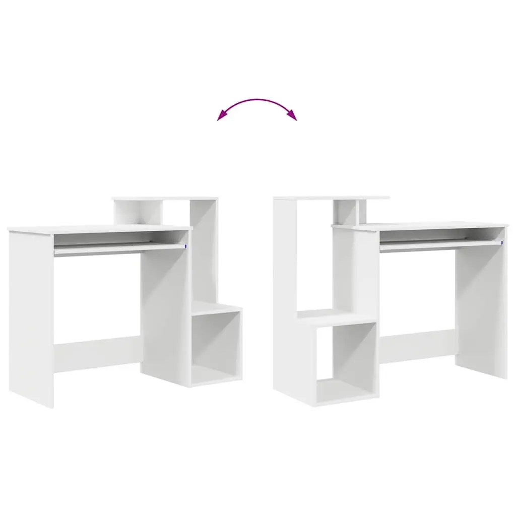 White Desk with Drawer for Workspaces
