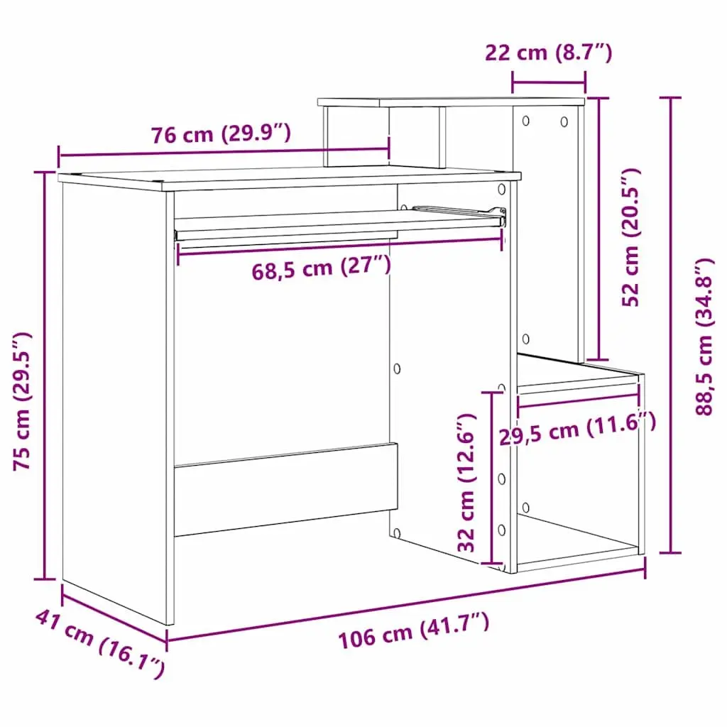 White Desk with Drawer for Workspaces