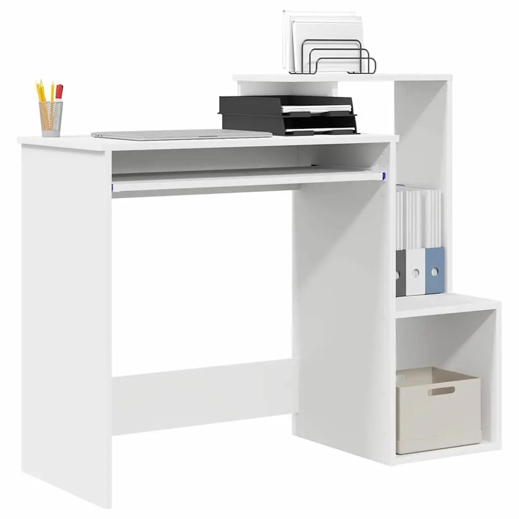 White Desk with Drawer for Workspaces