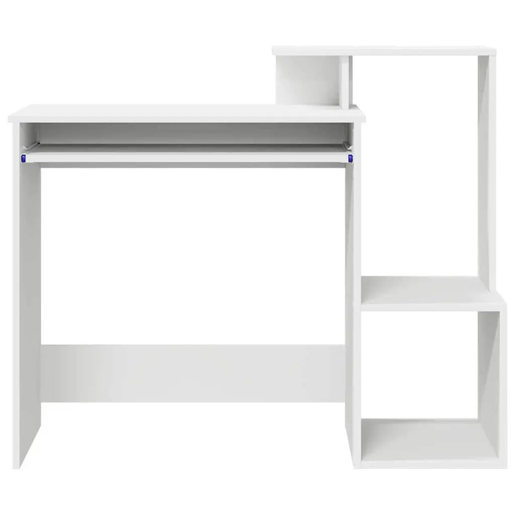 White Desk with Drawer for Workspaces
