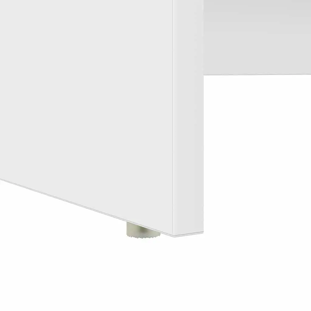 White Desk with Drawer for Home Office