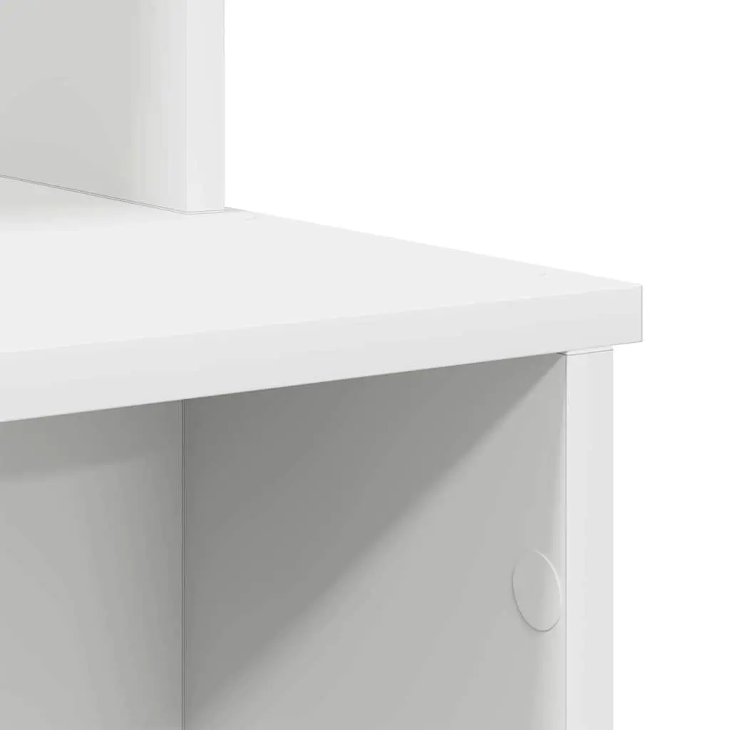 White Desk with Drawer for Home Office