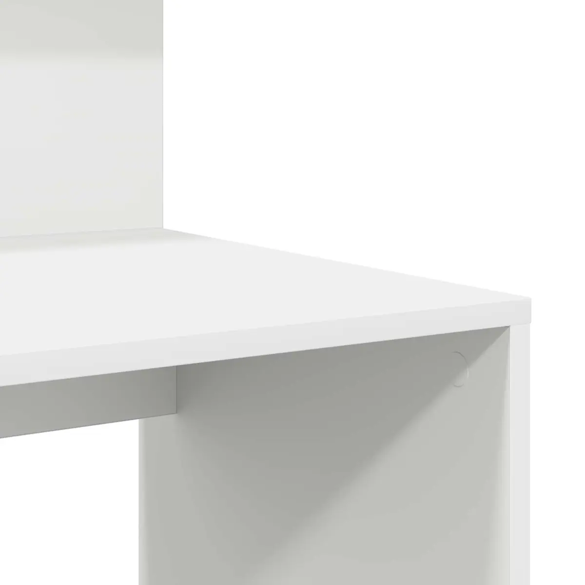 White Desk with Shelf 90 x 48 x 101.5 cm Office Writing Table Storage