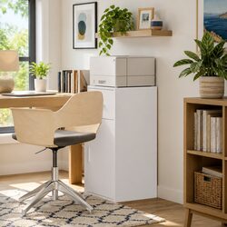 Modern White Sideboard with Drawer for Cozy Living Spaces